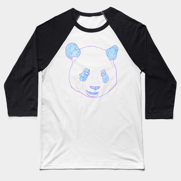 Electric Panda Bear Baseball T-Shirt by corey_albrecht